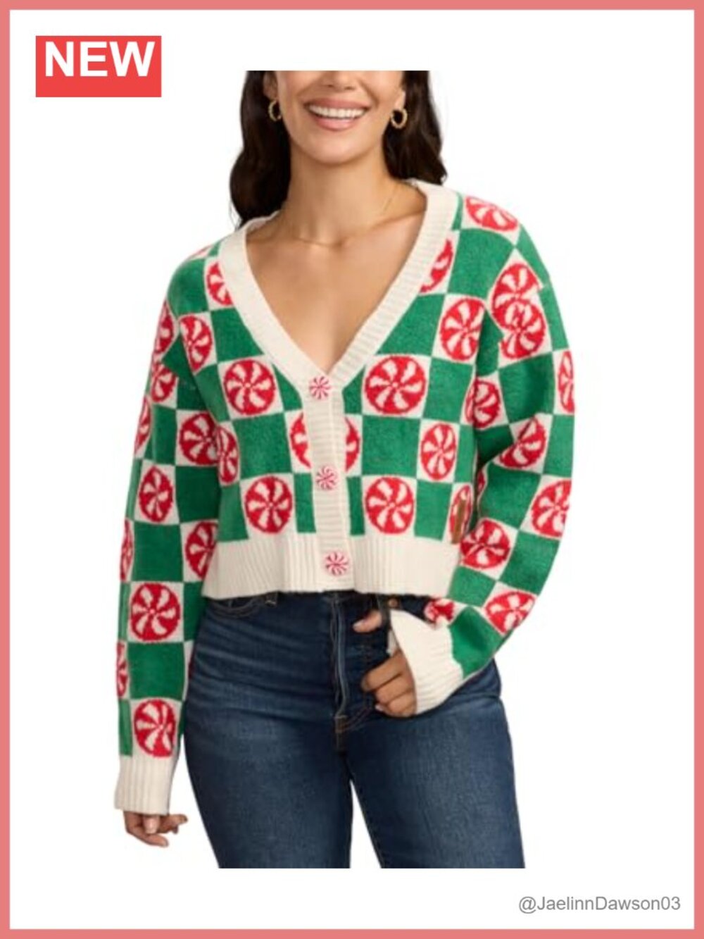 Tipsy Elves Women's Knit Cropped Christmas Sweater Ugly Holiday Pullover
